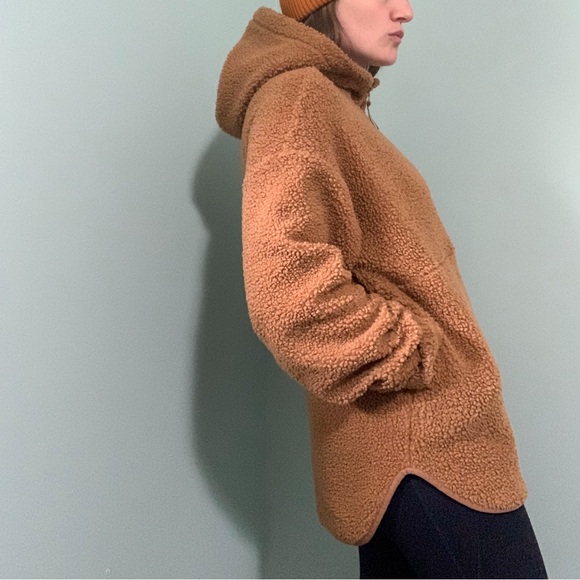 OLD NAVY sherpa 1/2 zip tunic hoody - Picture 7 of 10